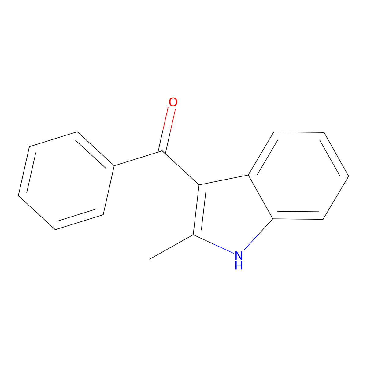 3-Benzoyl-2-methylindole molecular structure, CAS 26211-73-4