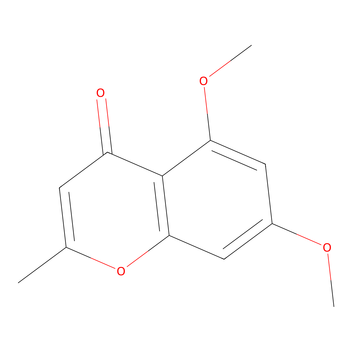 5,7-Dimethoxy-2-methyl-chromen-4-one molecular structure, CAS 26213-83-2