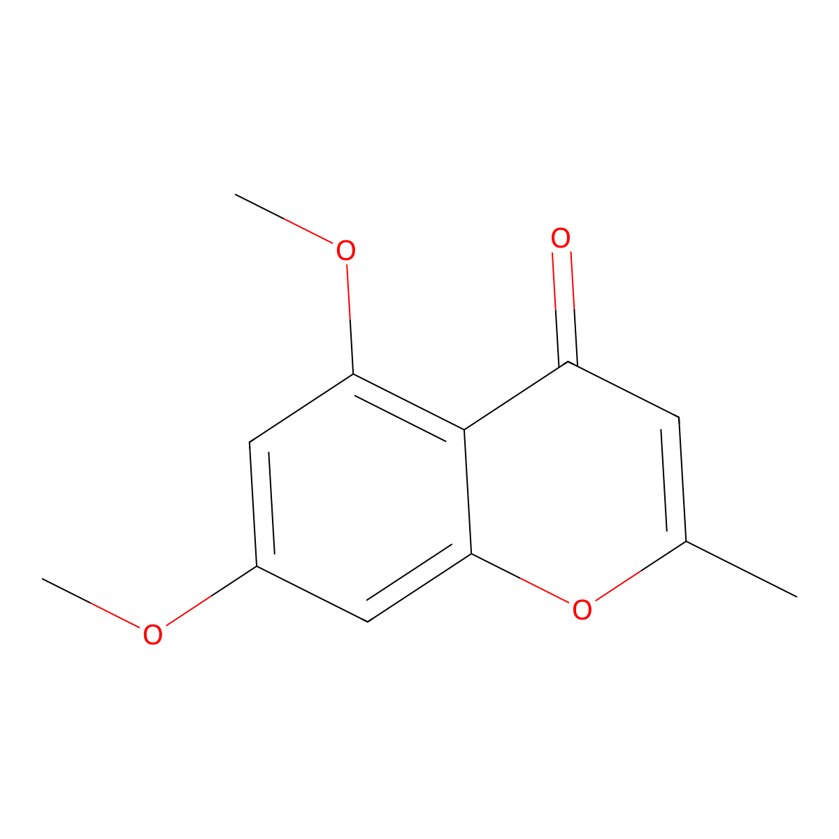 5,7-Dimethoxy-2-methyl-chromen-4-one molecular structure, CAS 26213-83-2