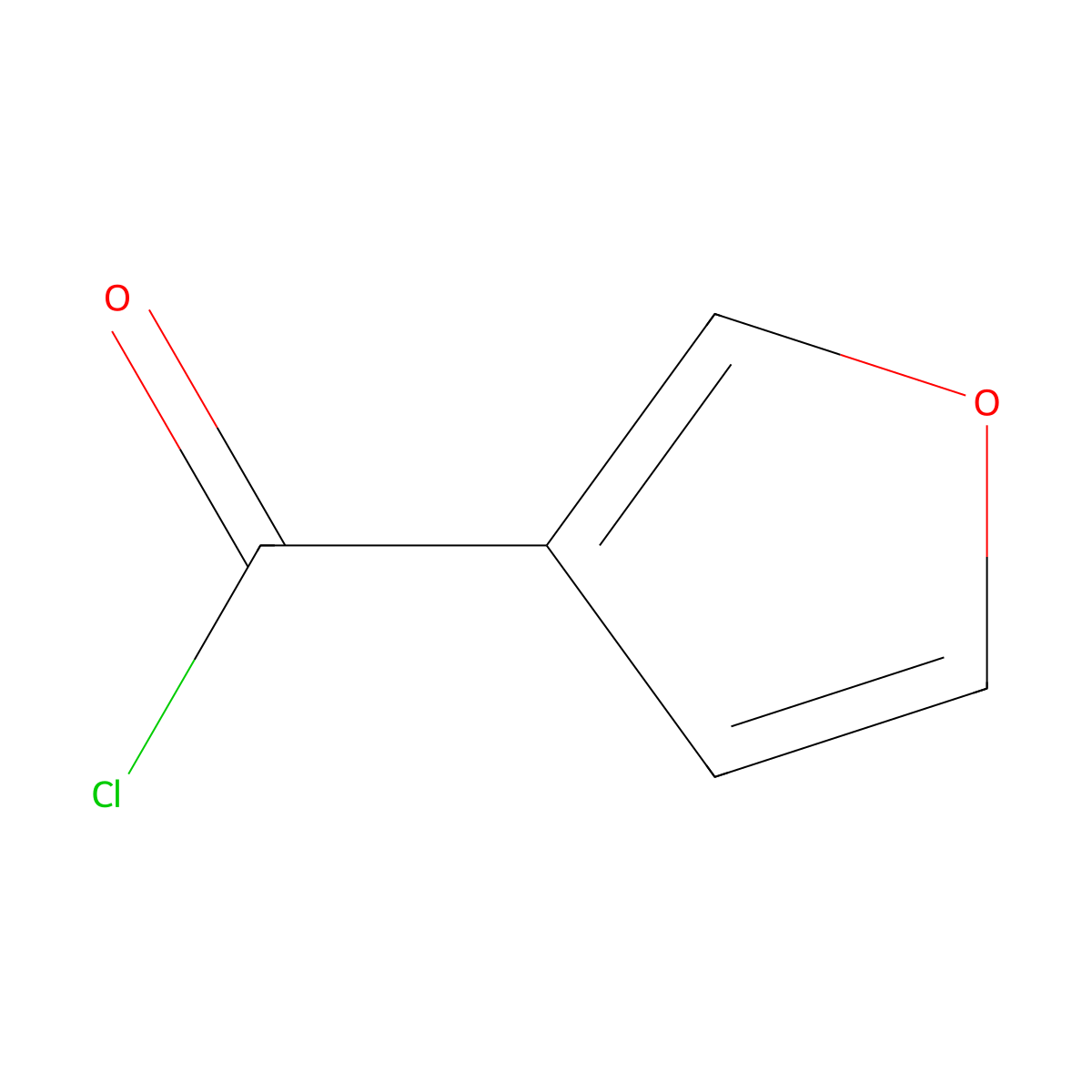 3-Furoyl chloride molecular structure, CAS 26214-65-3