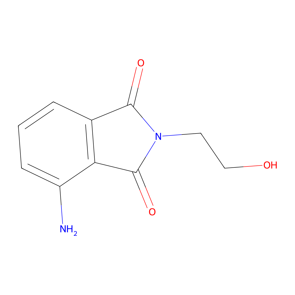 4-Amino-2-(2-hydroxy-ethyl)-isoindole-1,3-dione molecular structure, CAS 26215-17-8