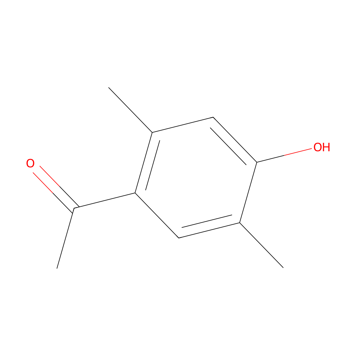 2',5'-Dimethyl-4'-hydroxyacetophenone molecular structure, CAS 26216-10-4