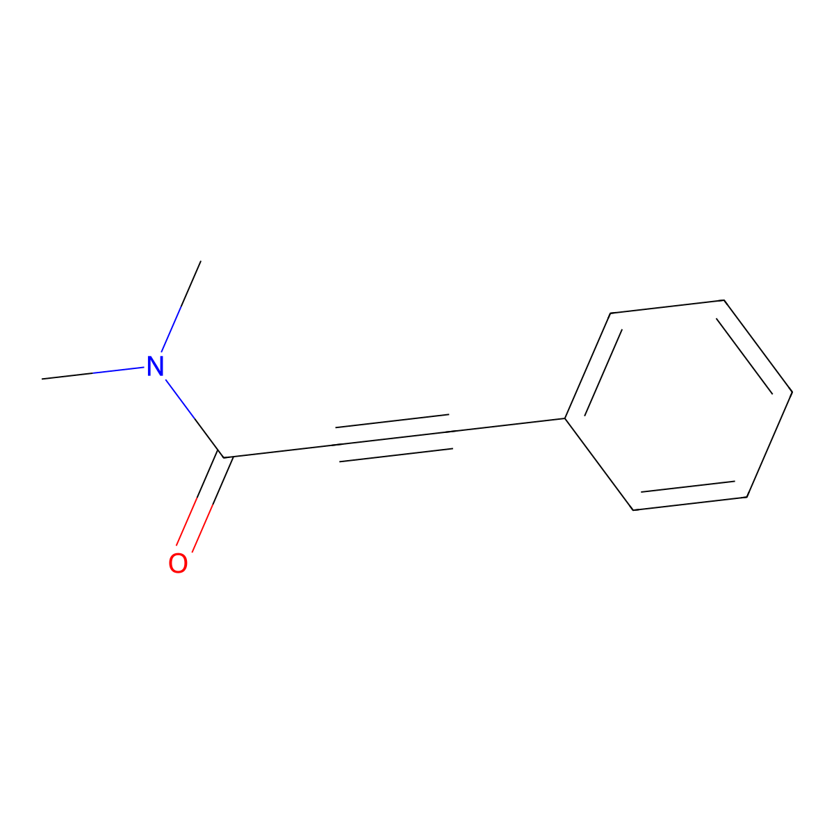 N,N-dimethyl-3-phenylprop-2-ynamide molecular structure, CAS 26218-50-8