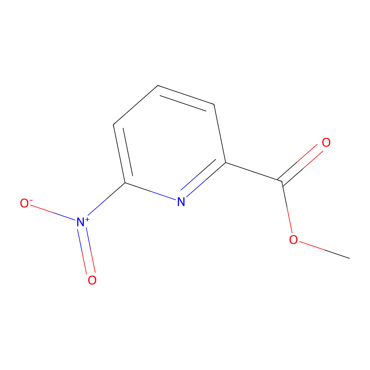 Methyl 6-nitropyridine-2-carboxylate molecular structure, CAS 26218-74-6