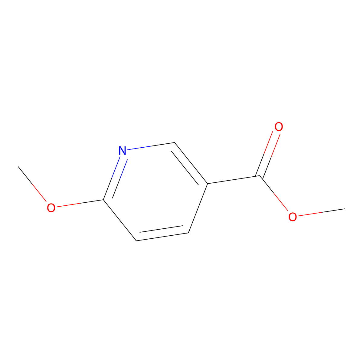 Methyl 6-methoxypyridine-3-carboxylate molecular structure, CAS 26218-80-4