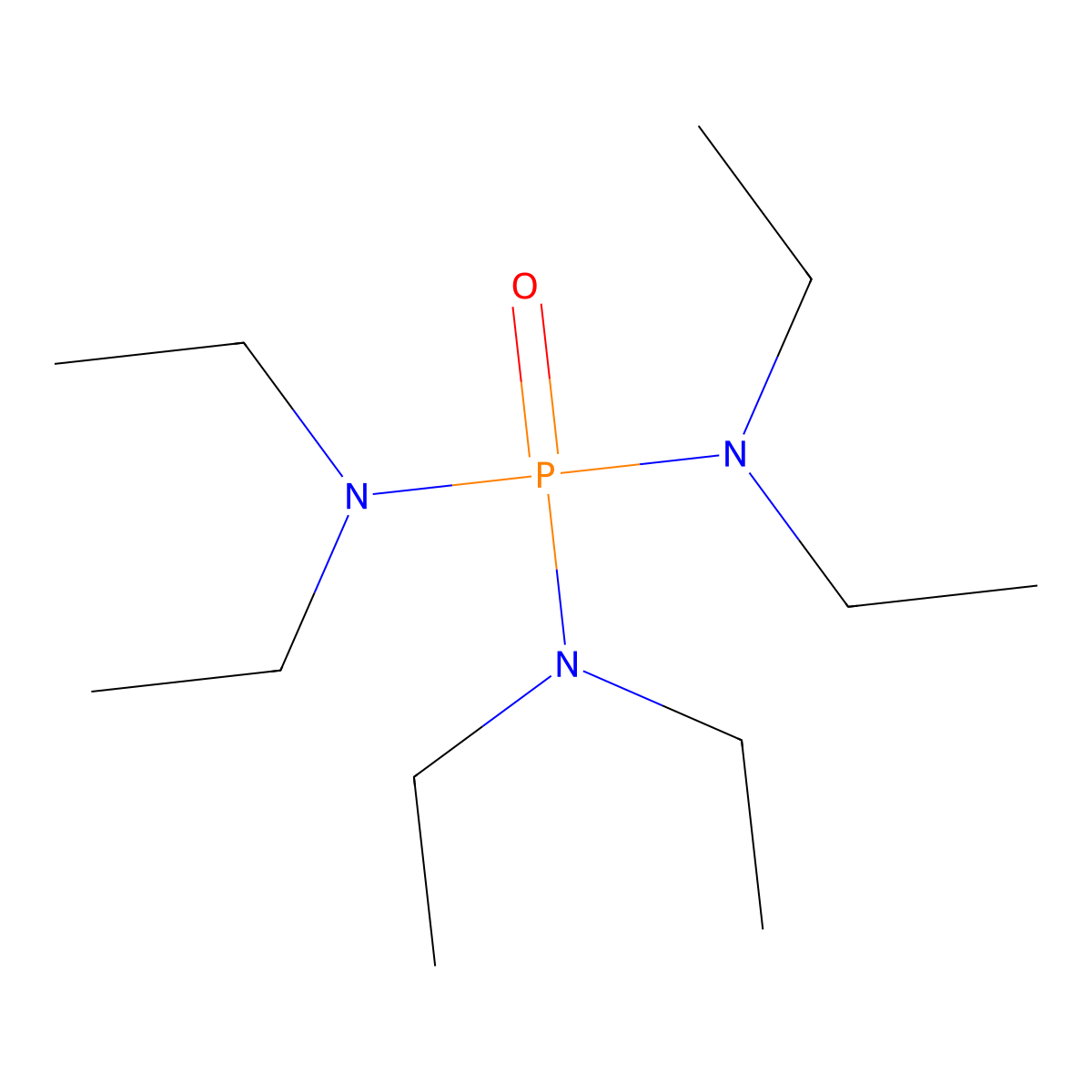 Hexaethylphosphoramide molecular structure, CAS 2622-07-3
