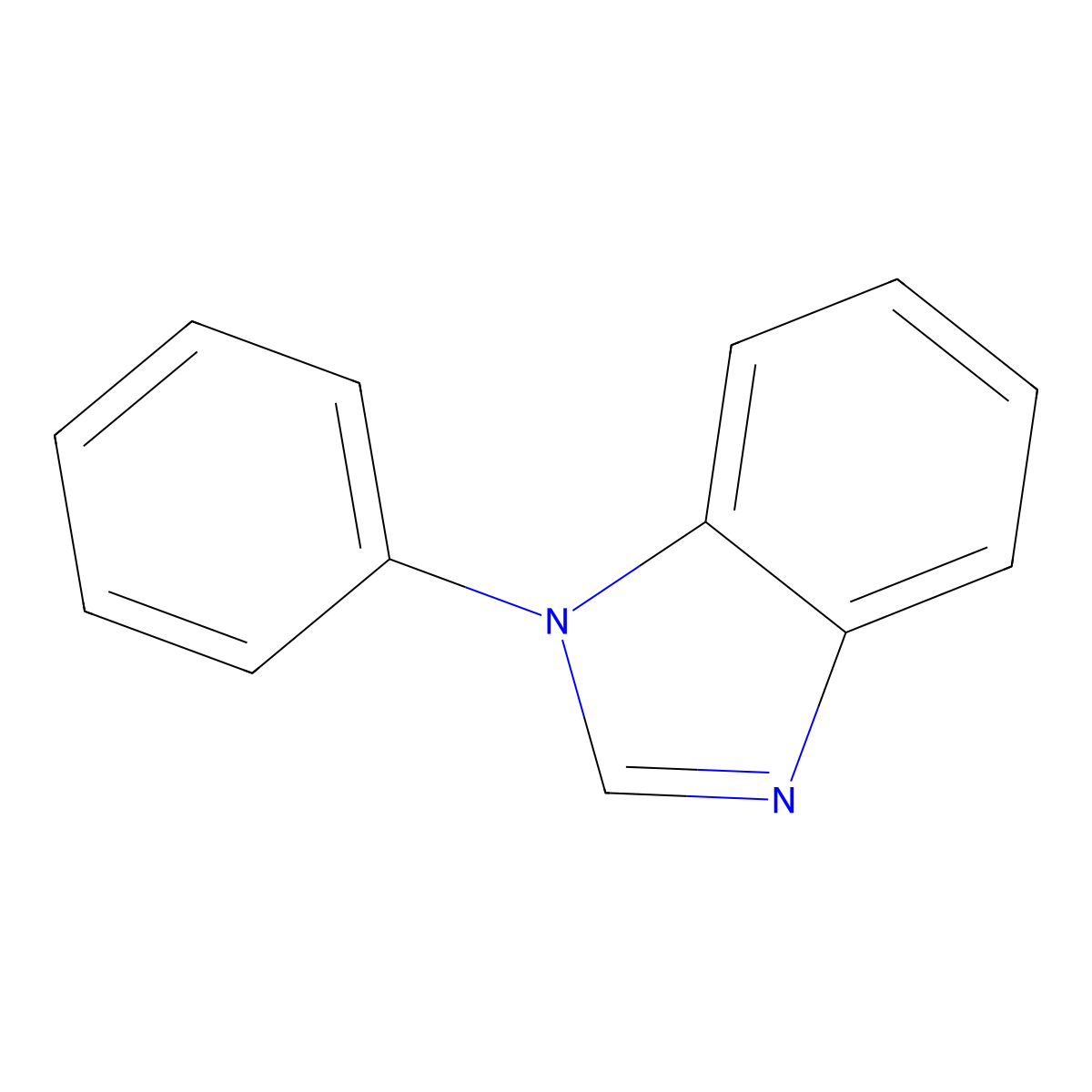 1-Phenyl-1H-benzoimidazole molecular structure, CAS 2622-60-8