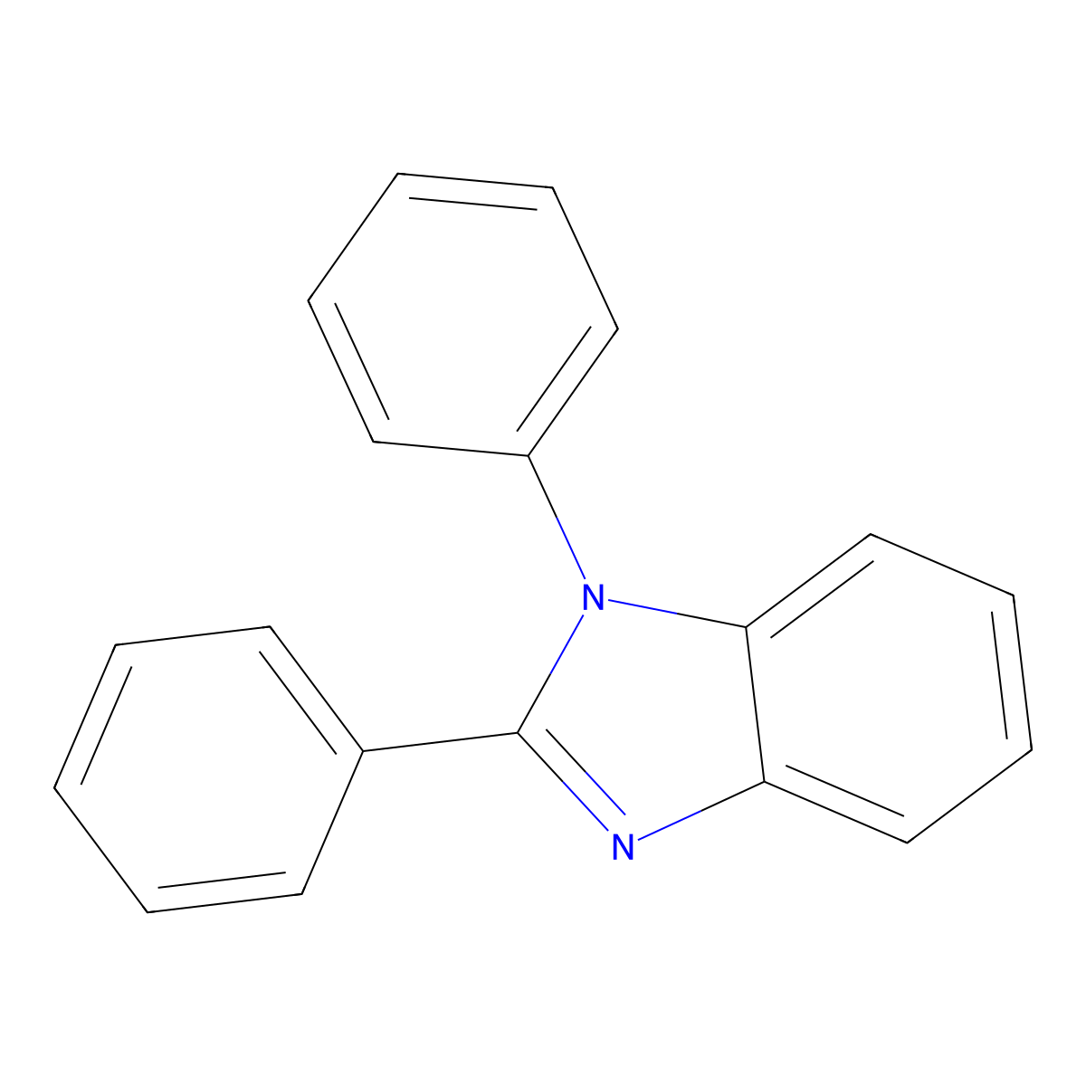 1,2-Diphenylbenzimidazole molecular structure, CAS 2622-67-5