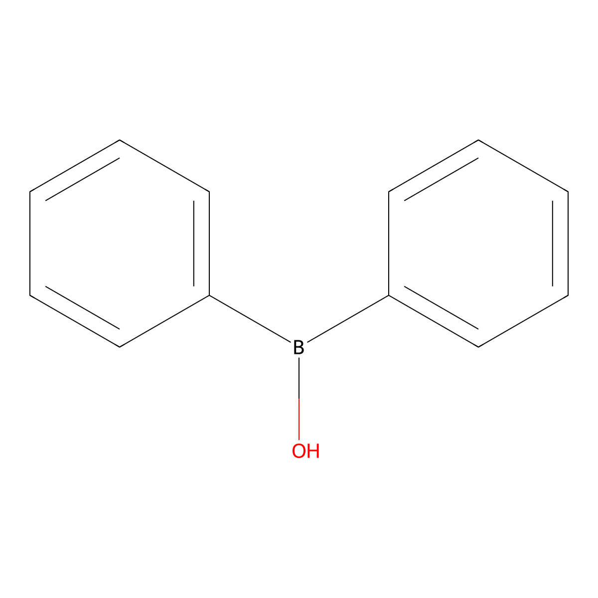 Diphenylborinic acid molecular structure, CAS 2622-89-1
