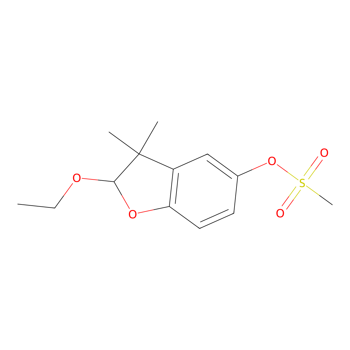 Ethofumesate molecular structure, CAS 26225-79-6