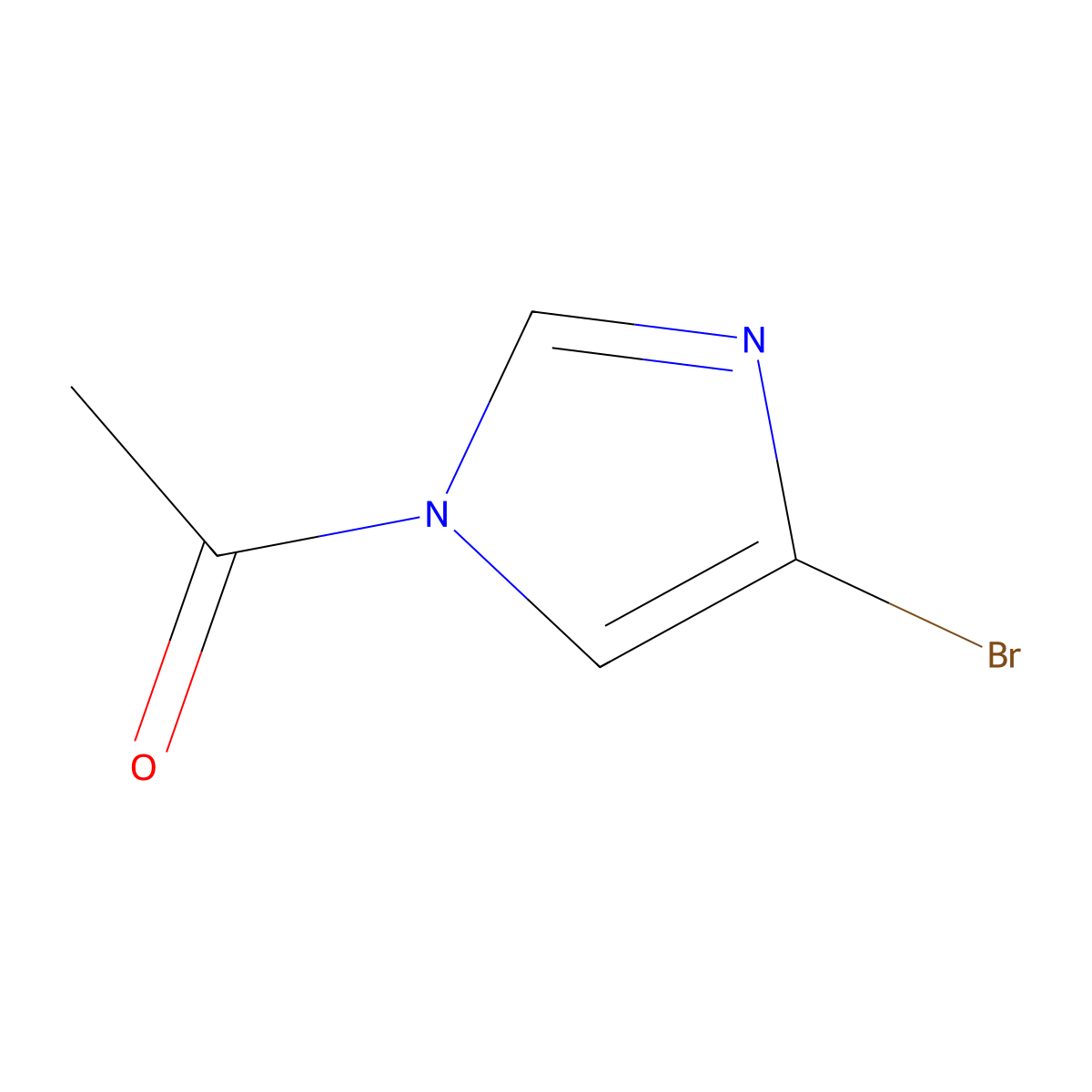 1-(4-Bromo-1H-imidazol-1-YL)ethan-1-one molecular structure, CAS 26227-67-8