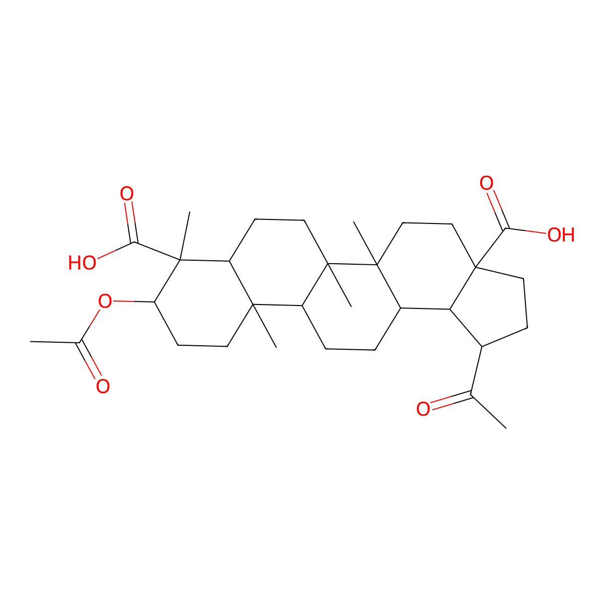 3alpha-Acetoxy-20-oxo-29-norlupane-23,28-dioic acid molecular structure, CAS 262272-76-4