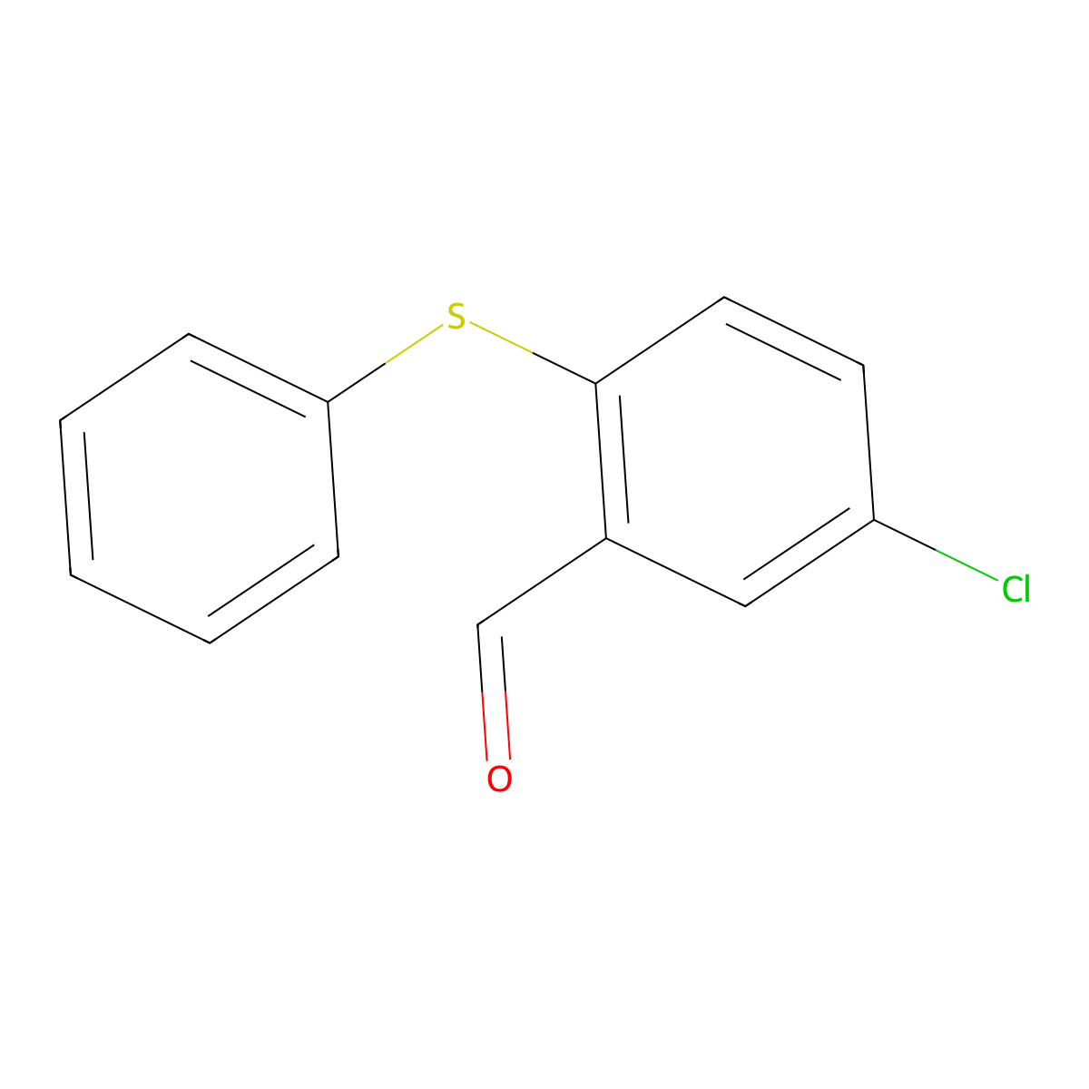 5-Chloro-2-(phenylsulfanyl)benzaldehyde molecular structure, CAS 262290-71-1