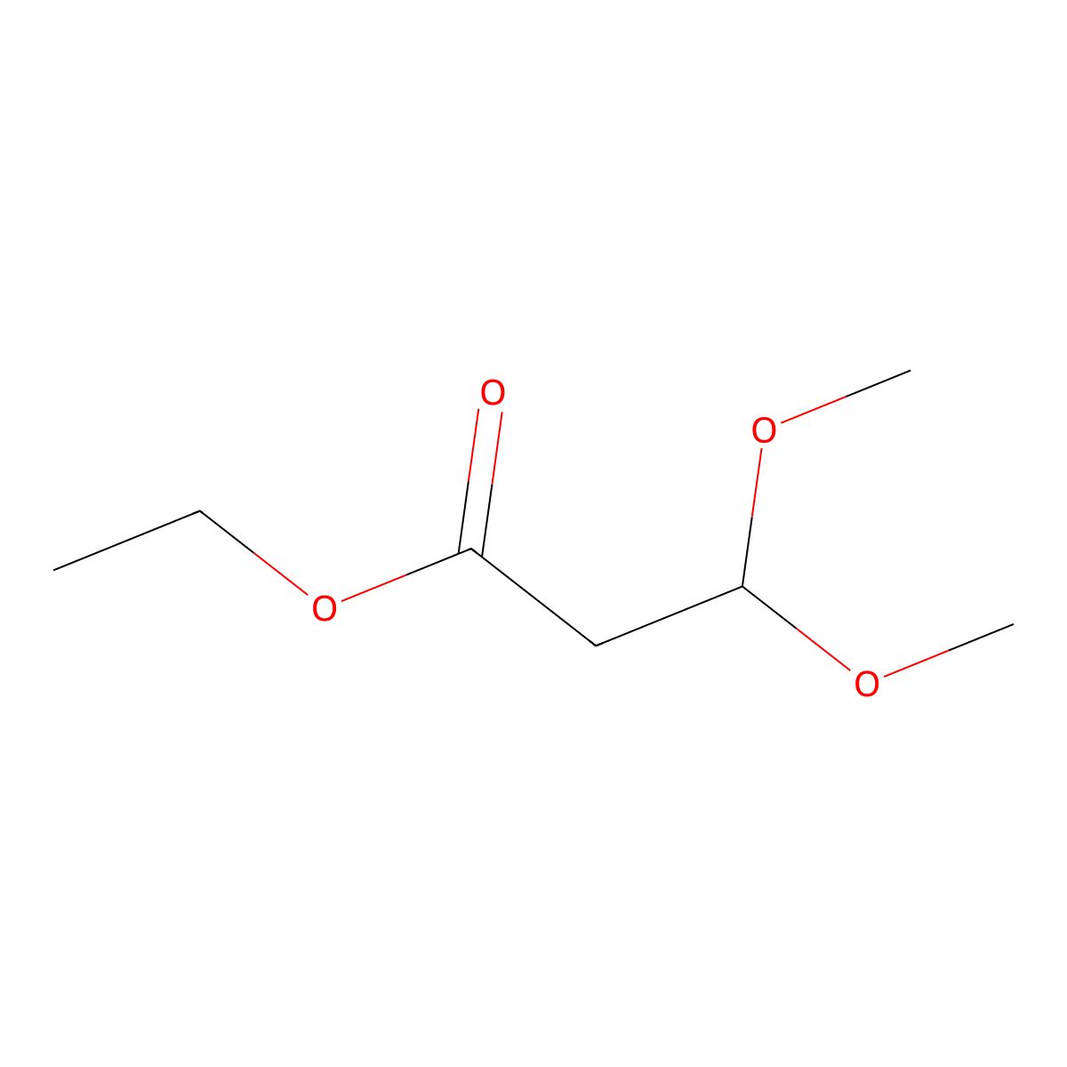 Ethyl 3,3-dimethoxypropanoate molecular structure, CAS 262293-82-3