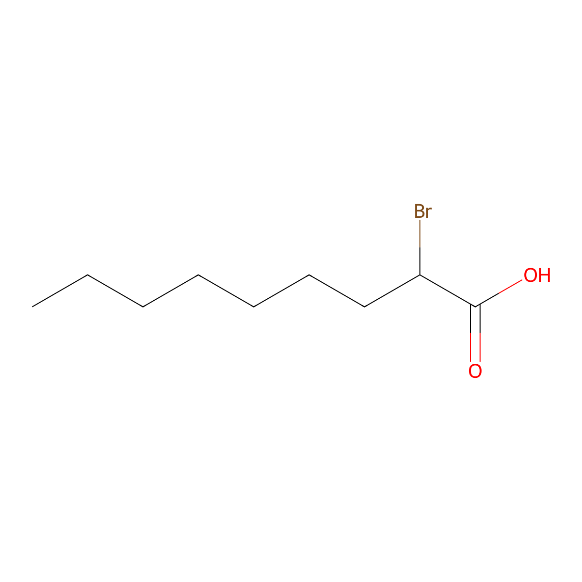 Nonanoic acid, 2-bromo- molecular structure, CAS 2623-83-8