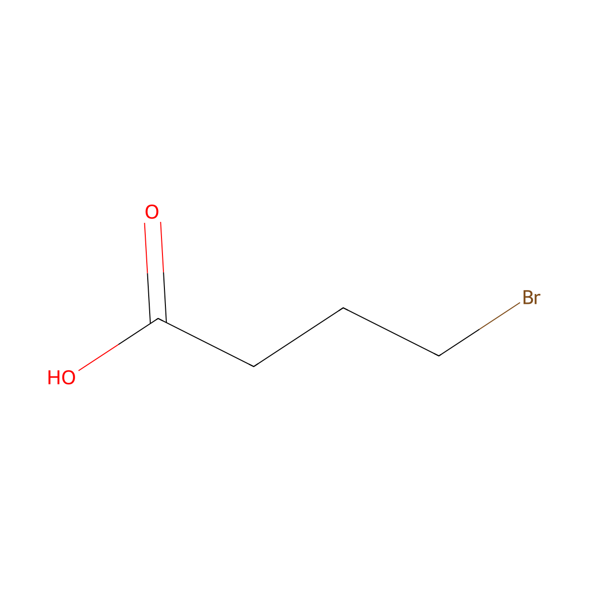 4-Bromobutyric acid molecular structure, CAS 2623-87-2