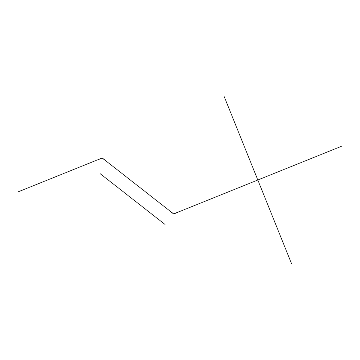 2-Pentene, 4,4-dimethyl- molecular structure, CAS 26232-98-4