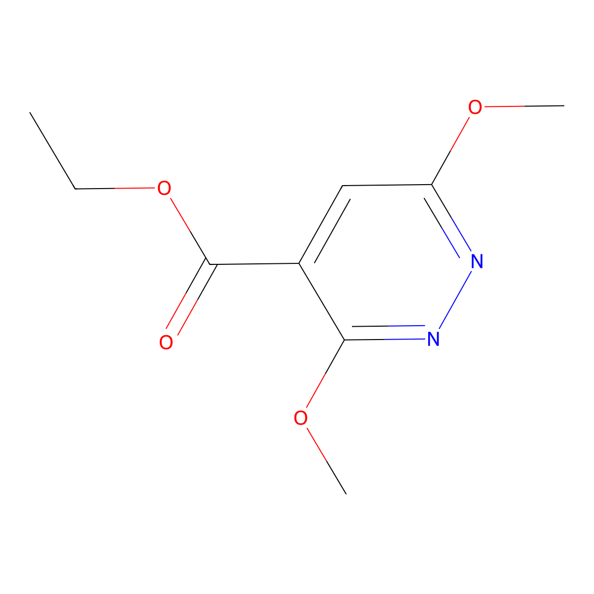 3,6-Dimethoxy-4-pyridazinecarboxylic acid ethyl ester molecular structure, CAS 262353-17-3