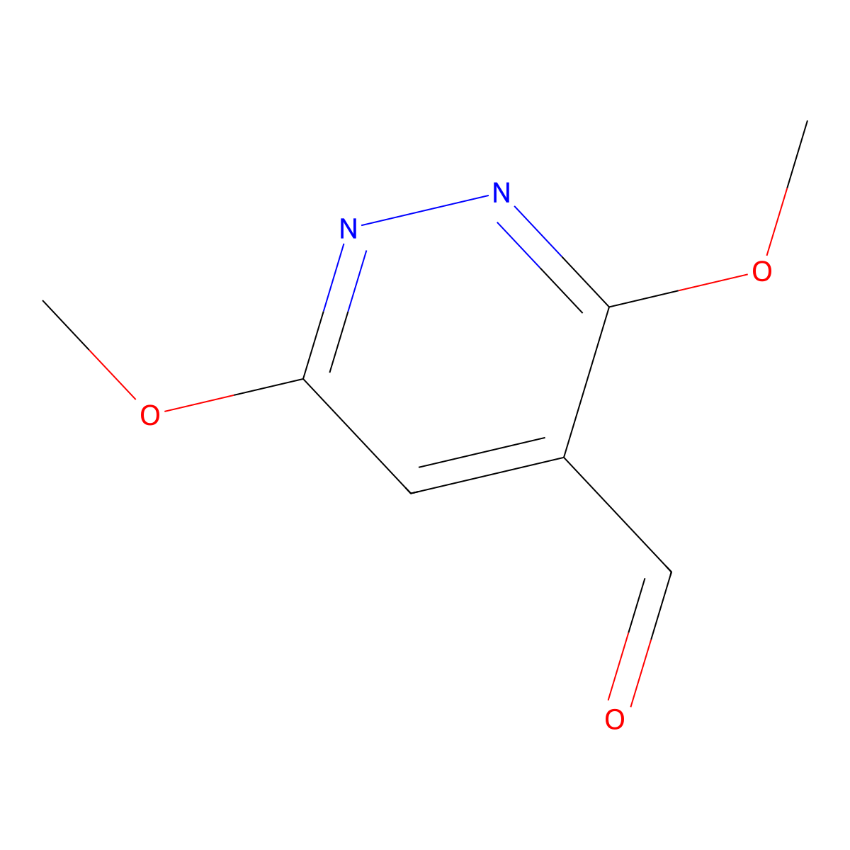 3,6-Dimethoxy-4-pyridazinecarboxaldehyde molecular structure, CAS 262353-18-4