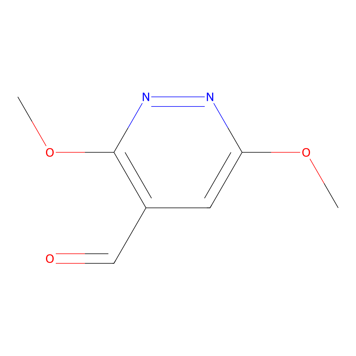 3,6-Dimethoxy-4-pyridazinecarboxaldehyde molecular structure, CAS 262353-18-4