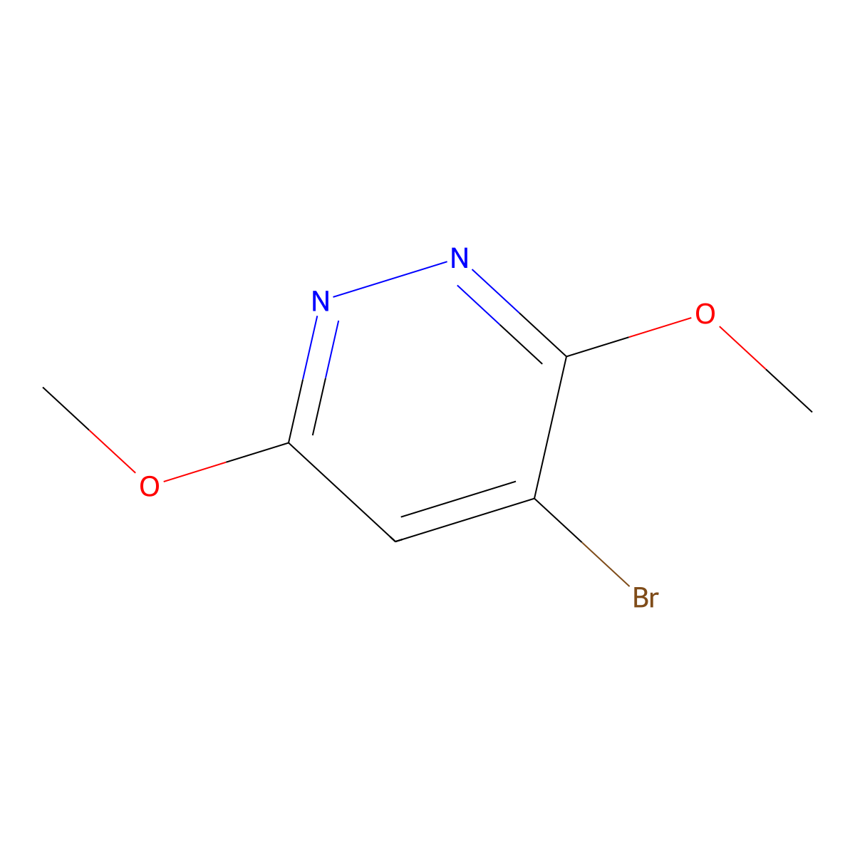 4-Bromo-3,6-dimethoxypyridazine molecular structure, CAS 262353-33-3