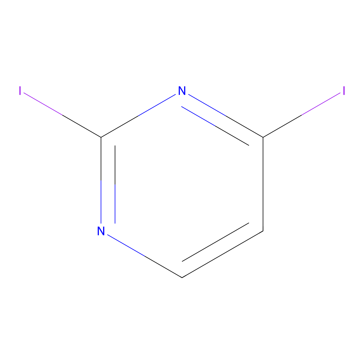 2,4-Diiodopyrimidine molecular structure, CAS 262353-34-4