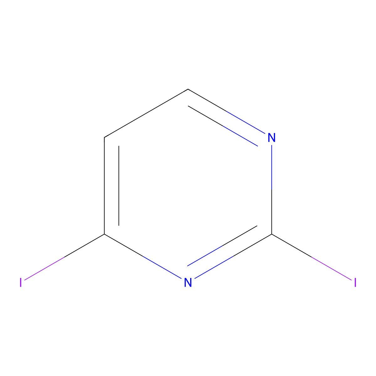 2,4-Diiodopyrimidine molecular structure, CAS 262353-34-4
