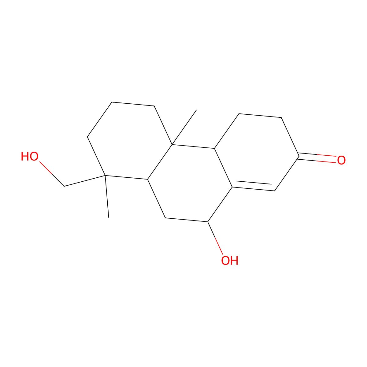 10-hydroxy-8-(hydroxymethyl)-4b,8-dimethyl-4,4a,5,6,7,8a,9,10-octahydro-3H-phenanthren-2-one molecular structure, CAS 262355-96-4