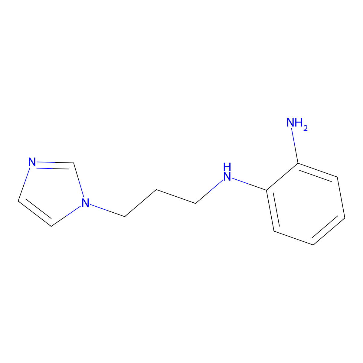 N1-(3-(1H-imidazol-1-yl)propyl)benzene-1,2-diamine molecular structure, CAS 262357-39-1