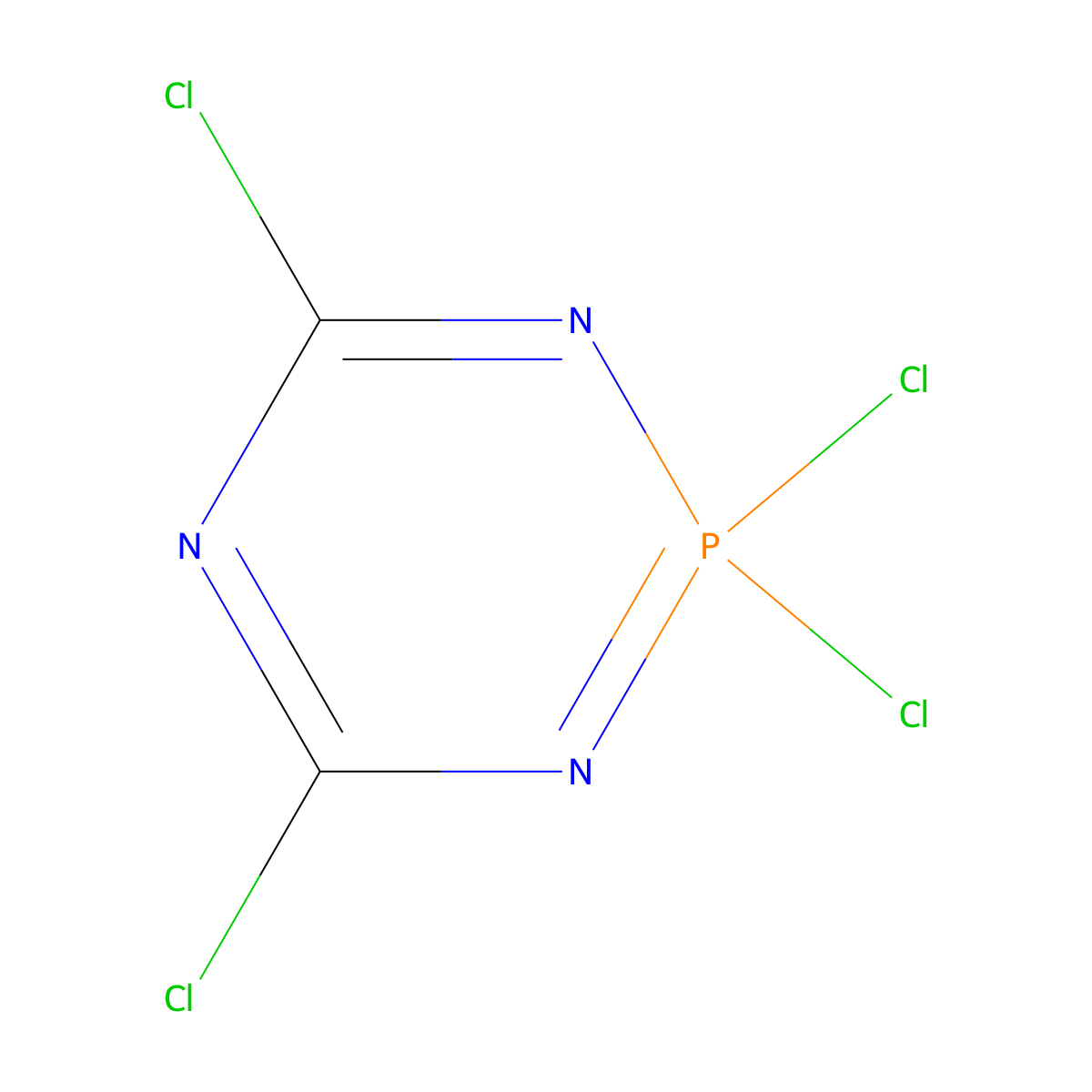2,2,4,6-Tetrachloro-2,2-dihydro-1,3,5,2-triazaphosphorine molecular structure, CAS 26236-17-9