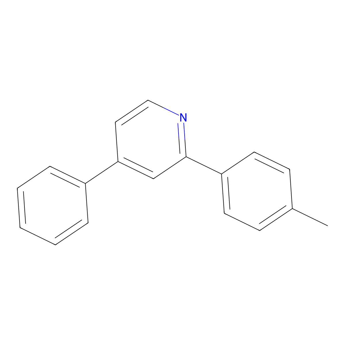 2-(4-Methylphenyl)-4-phenylpyridine molecular structure, CAS 262362-61-8