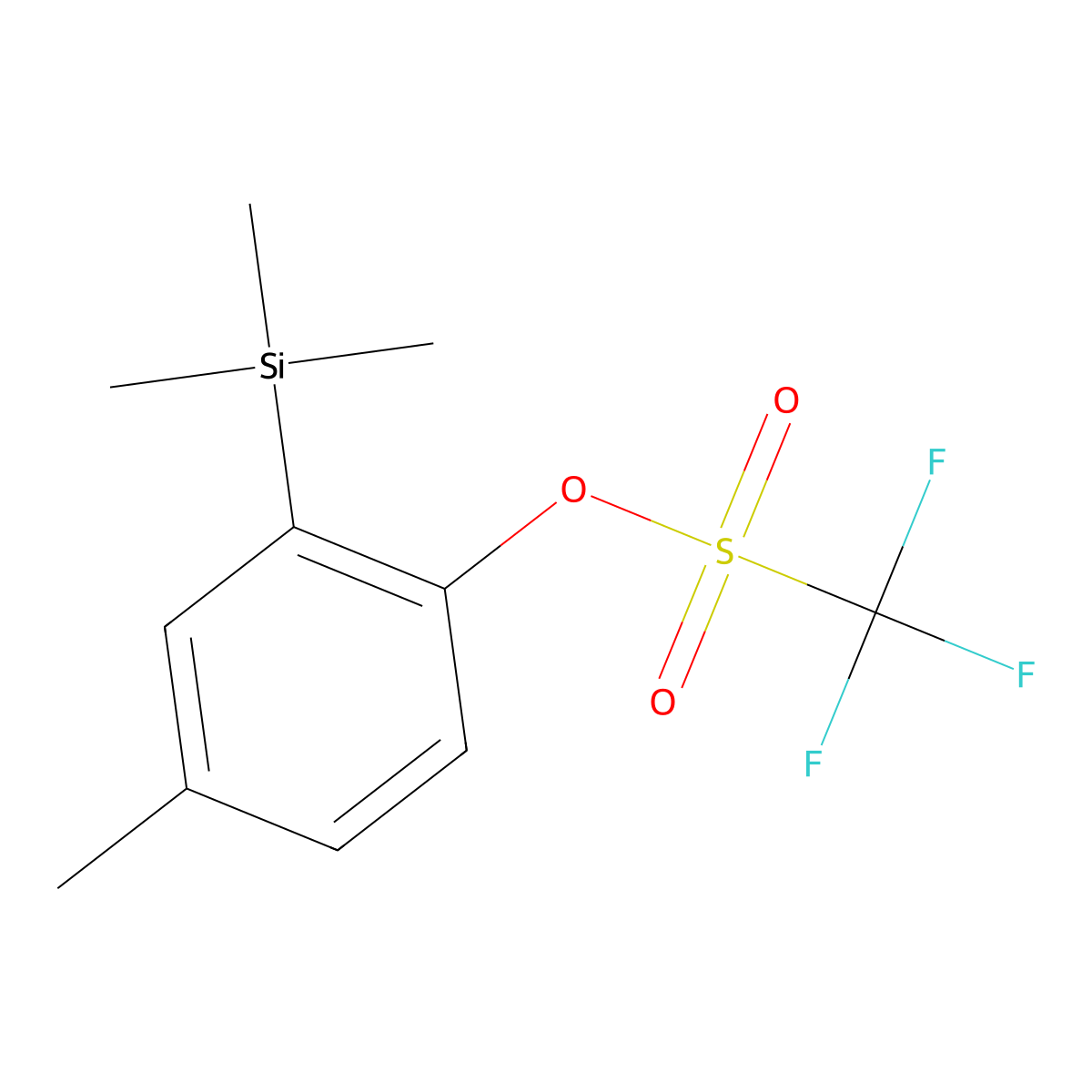 4-Methyl-2-(trimethylsilyl)phenyl Trifluoromethanesulfonate molecular structure, CAS 262373-15-9