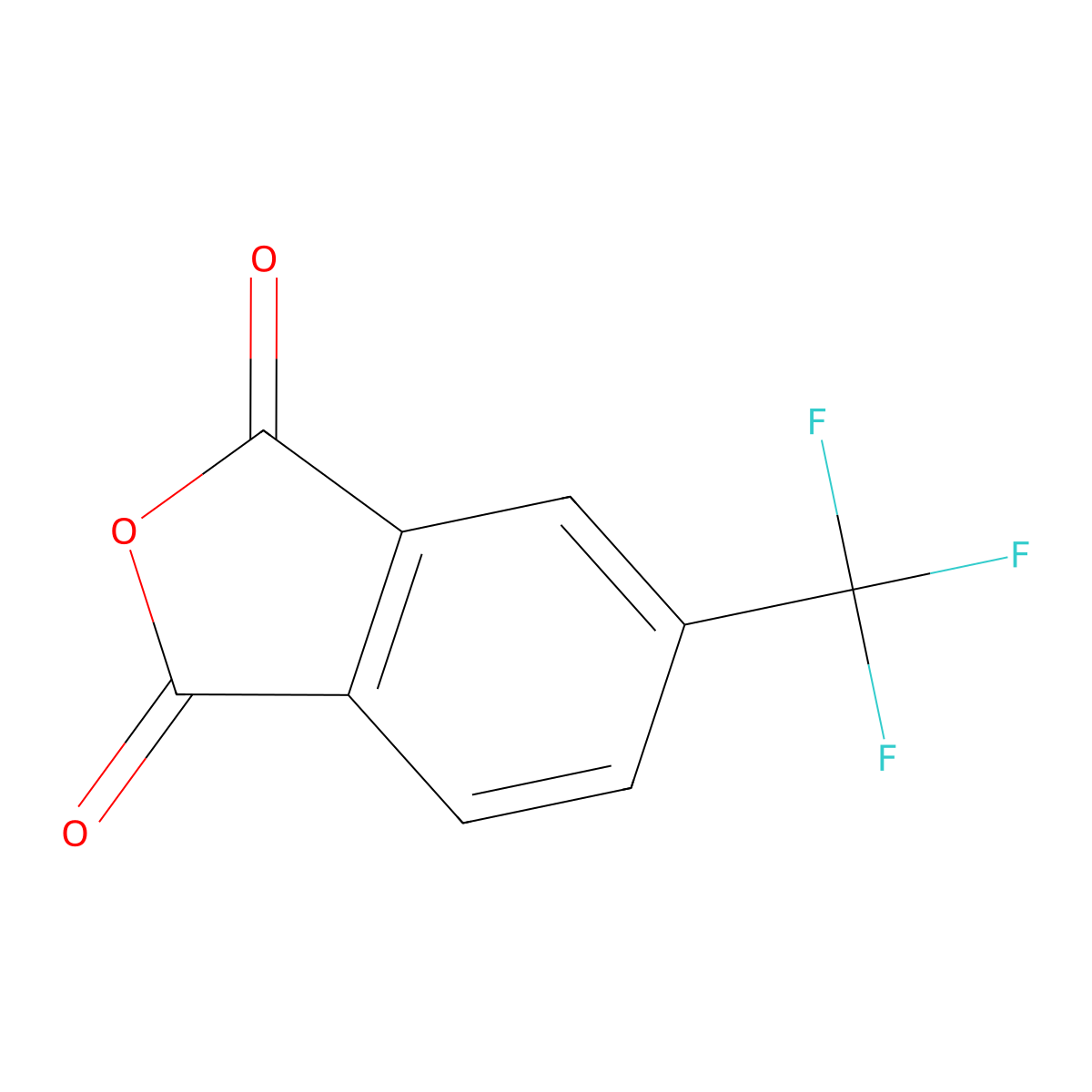 5-(Trifluoromethyl)isobenzofuran-1,3-dione molecular structure, CAS 26238-14-2