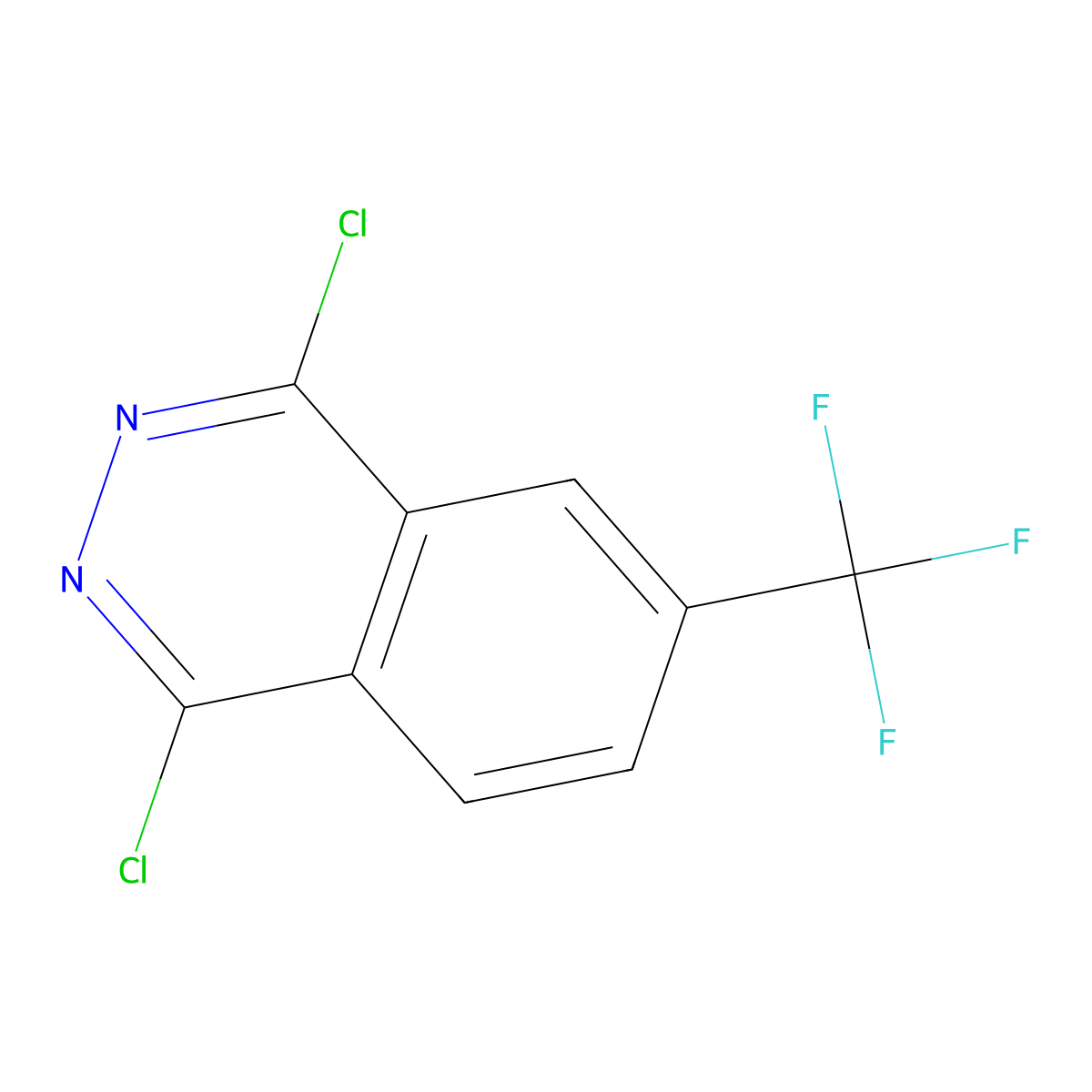 1,4-Dichloro-6-(trifluoromethyl)phthalazine molecular structure, CAS 26238-16-4