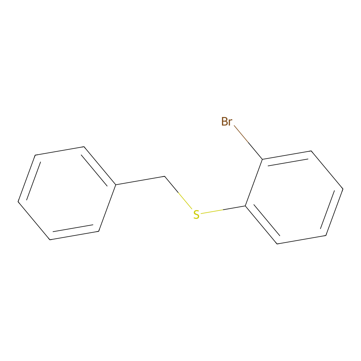 Benzyl(2-bromophenyl)sulfane molecular structure, CAS 262380-36-9