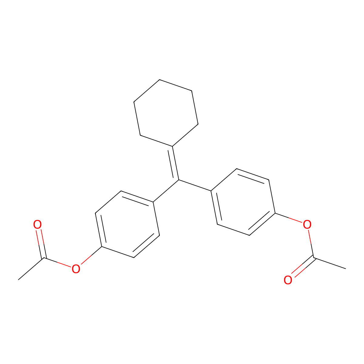 Cyclofenil molecular structure, CAS 2624-43-3