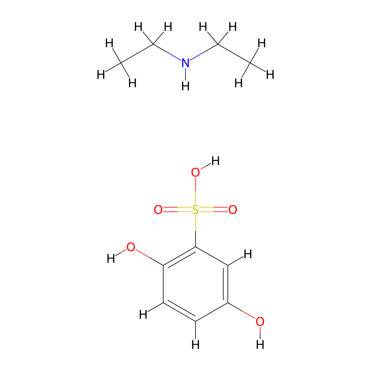 Etamsylate molecular structure, CAS 2624-44-4