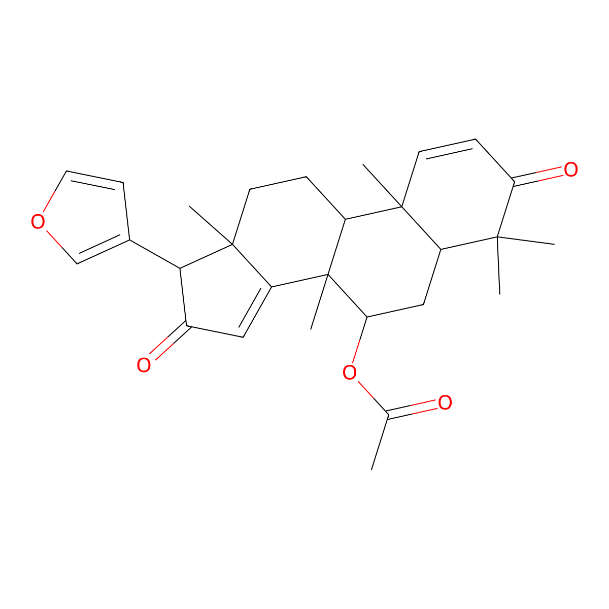 Azadiradione molecular structure, CAS 26241-51-0