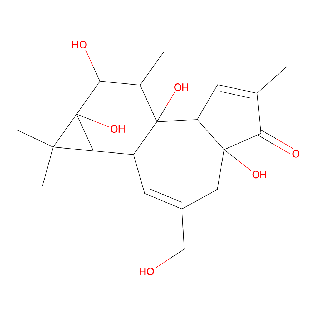 4alpha-Phorbol molecular structure, CAS 26241-63-4