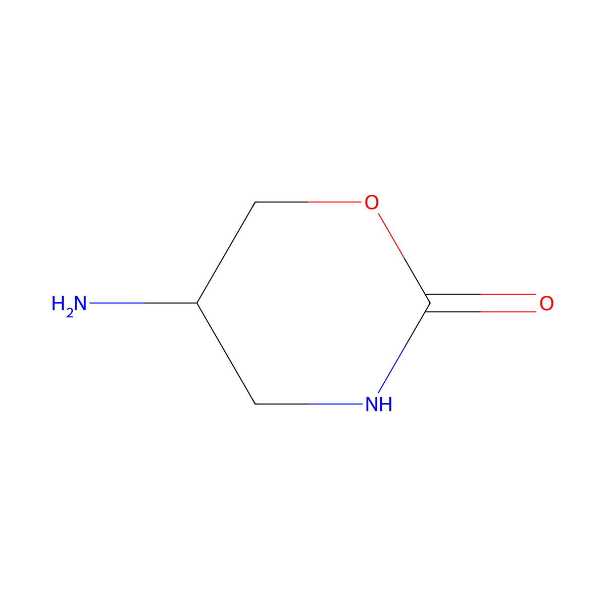(5R)-5-amino-1,3-oxazinan-2-one molecular structure, CAS 2624108-64-9