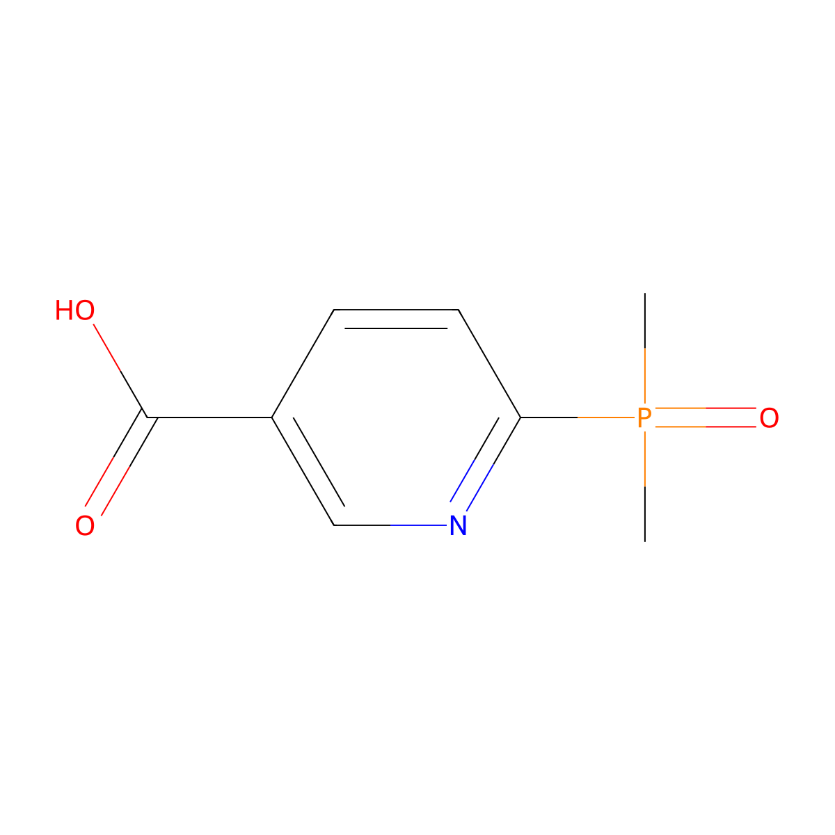 6-(Dimethylphosphoryl)nicotinic acid molecular structure, CAS 2624118-90-5