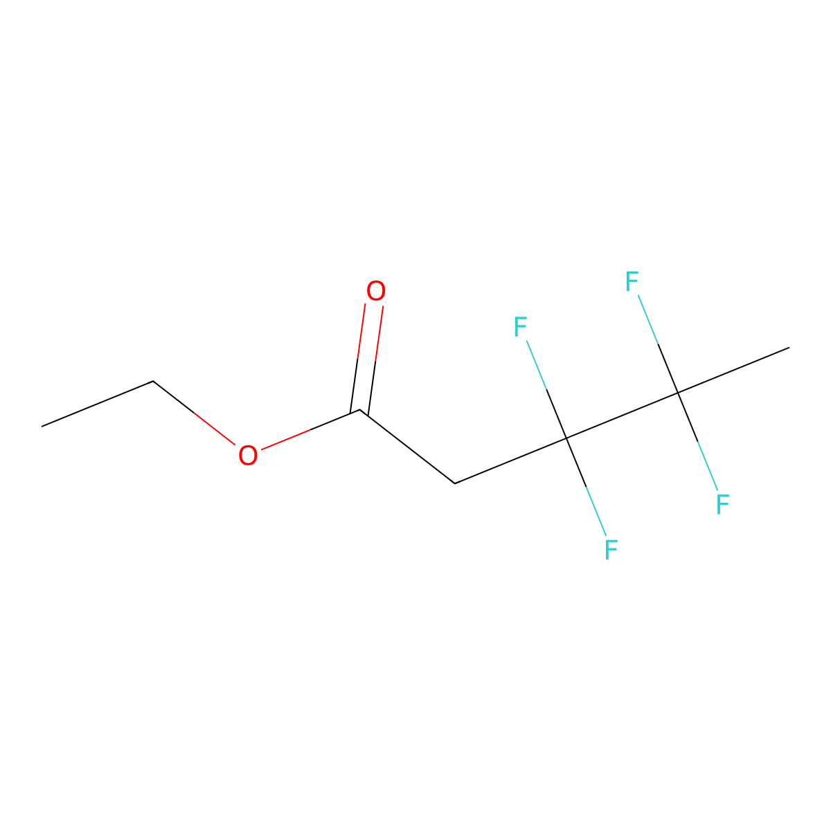 Ethyl 3,3,4,4-tetrafluoropentanoate molecular structure, CAS 2624119-26-0