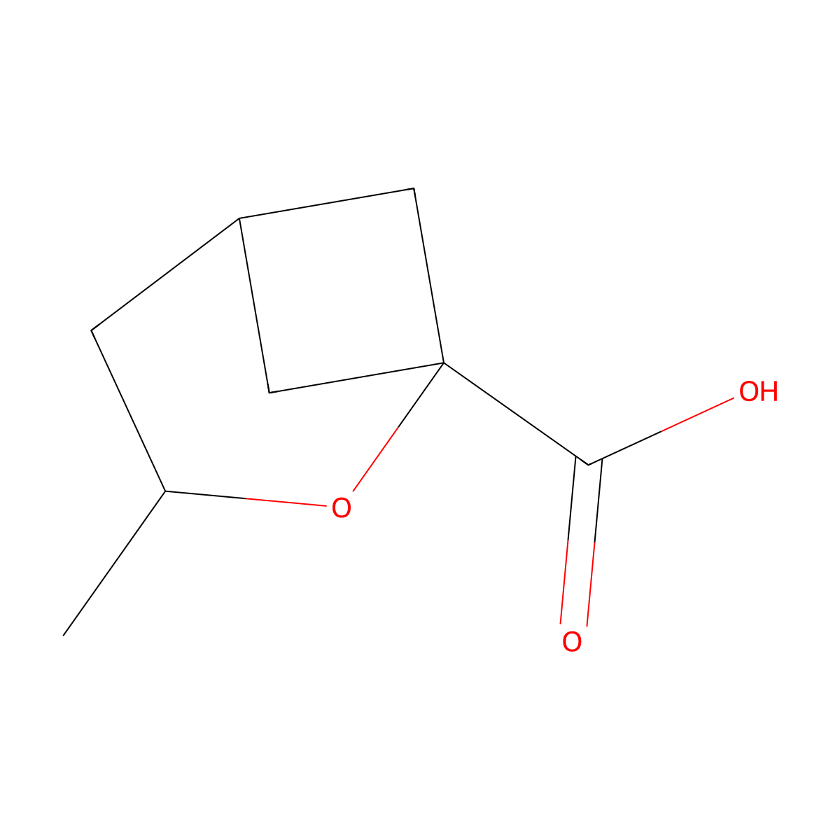 3-Methyl-2-oxabicyclo[3.1.1]heptane-1-carboxylic acid molecular structure, CAS 2624122-89-8