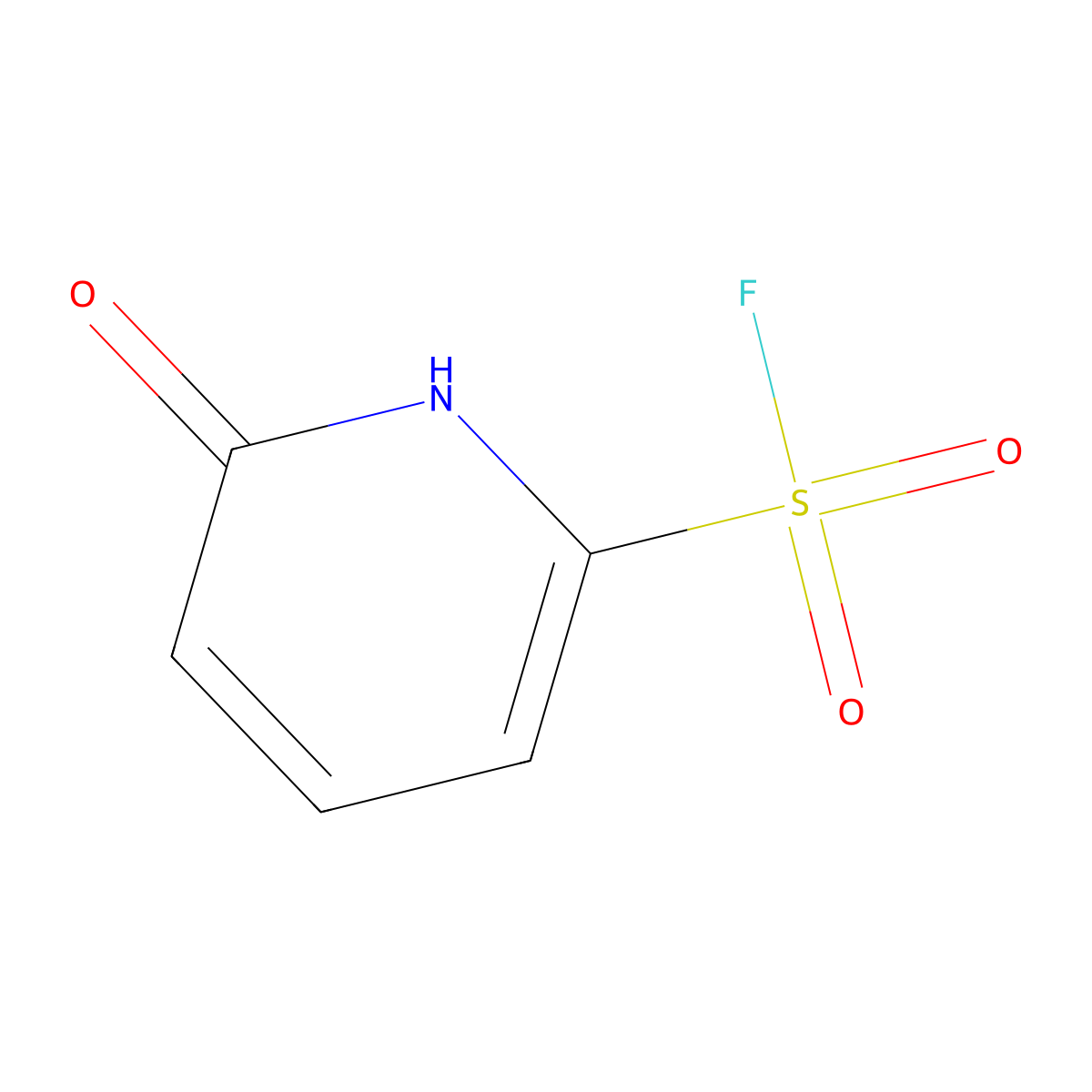 6-Hydroxypyridine-2-sulfonyl fluoride molecular structure, CAS 2624123-26-6