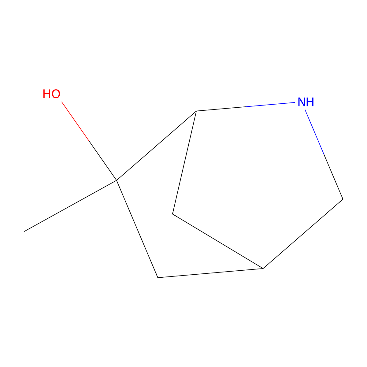 6-Methyl-2-azabicyclo[2.2.1]heptan-6-ol molecular structure, CAS 2624125-63-7