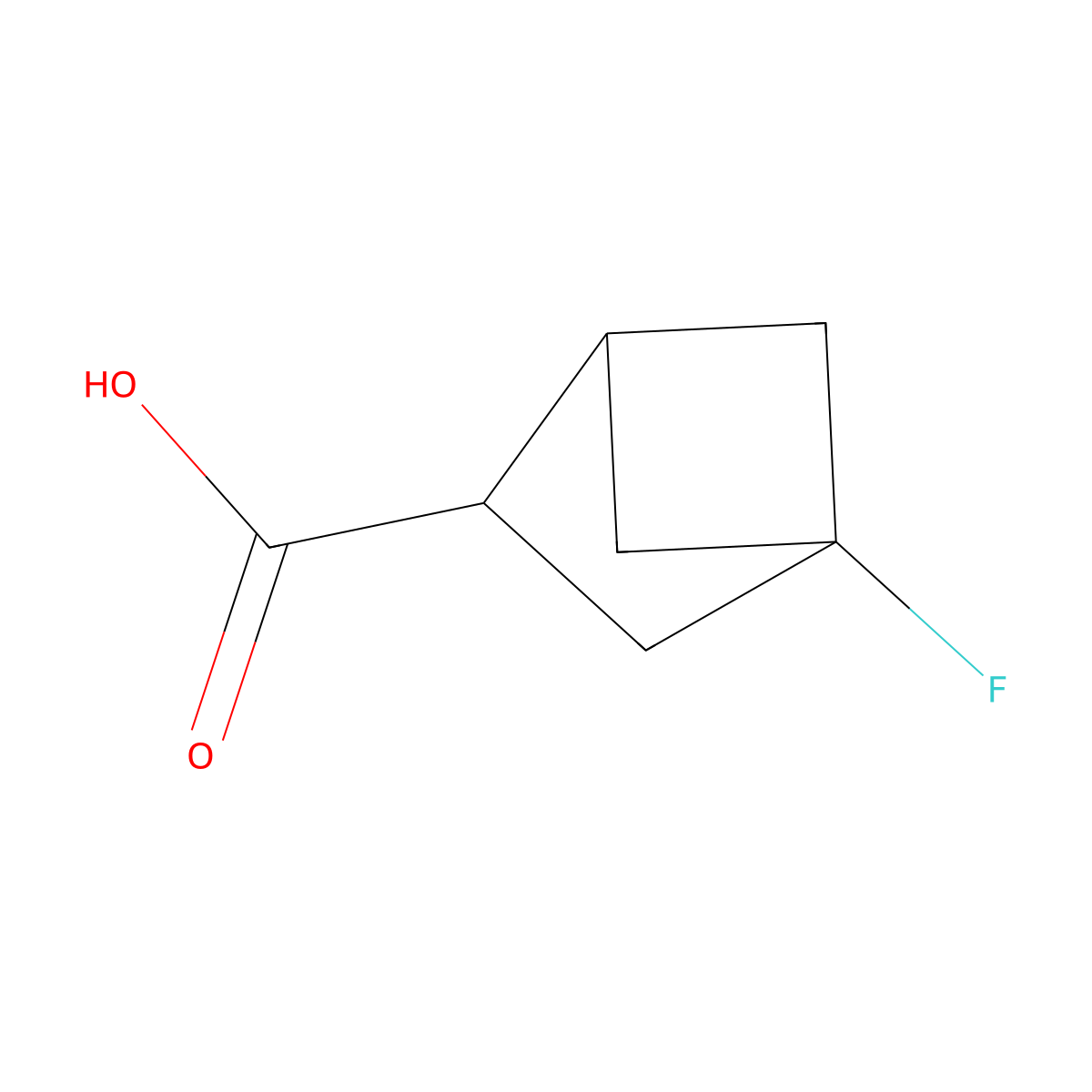 4-Fluorobicyclo[2.1.1]hexane-2-carboxylic acid molecular structure, CAS 2624126-84-5