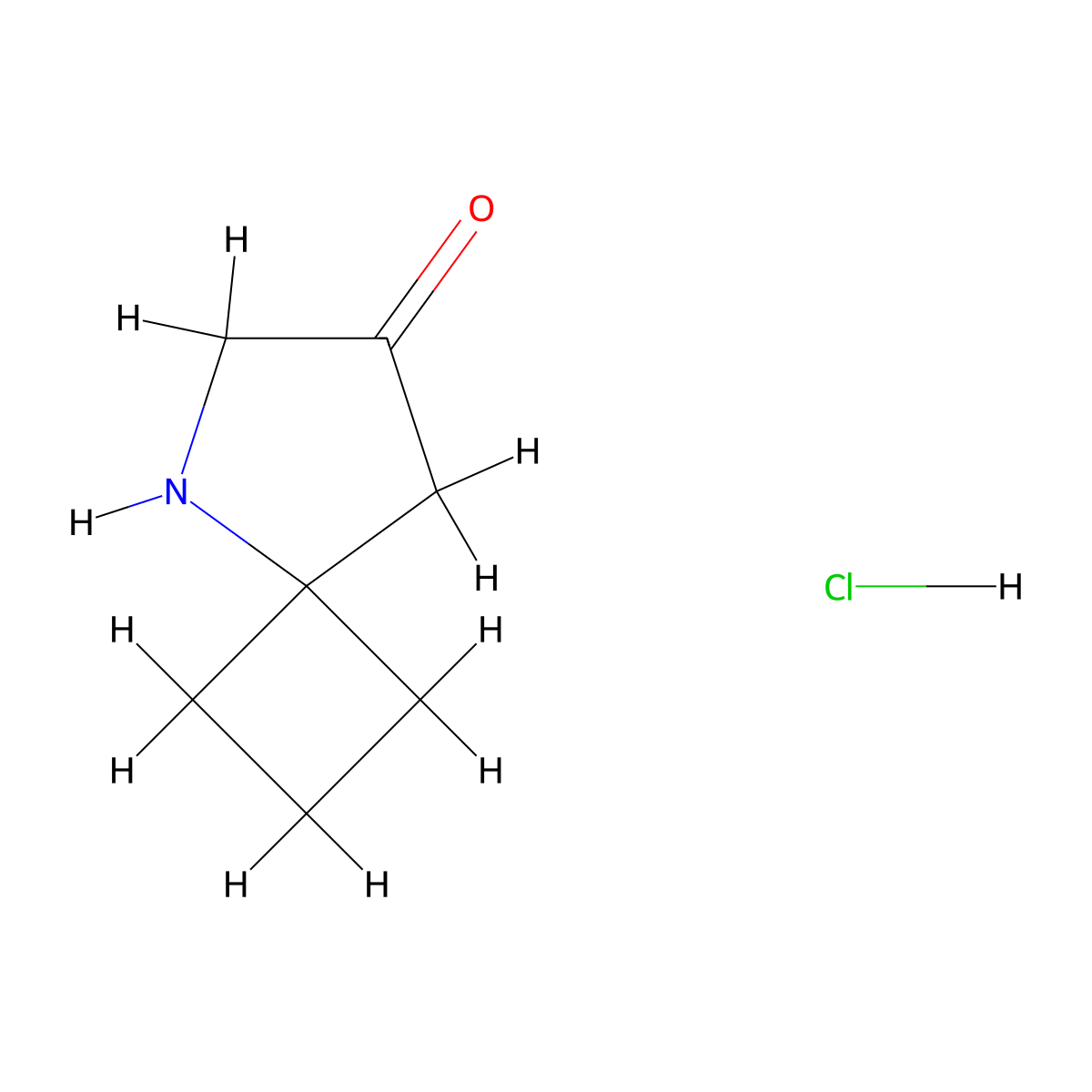 5-Azaspiro[3.4]octan-7-one hydrochloride molecular structure, CAS 2624128-86-3