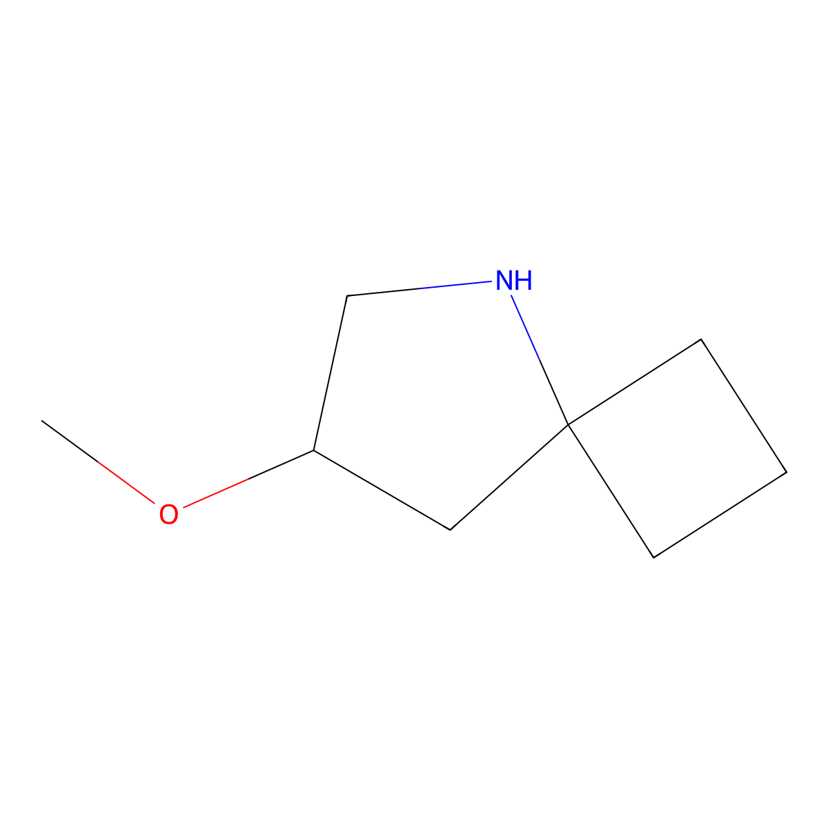 7-Methoxy-5-azaspiro[3.4]octane molecular structure, CAS 2624131-38-8