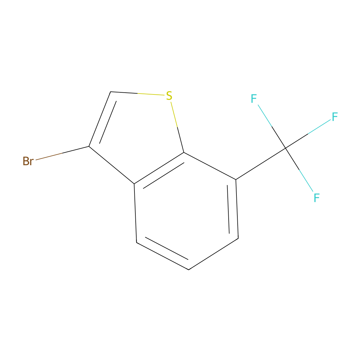 3-Bromo-7-(trifluoromethyl)-1-benzothiophene molecular structure, CAS 2624132-36-9