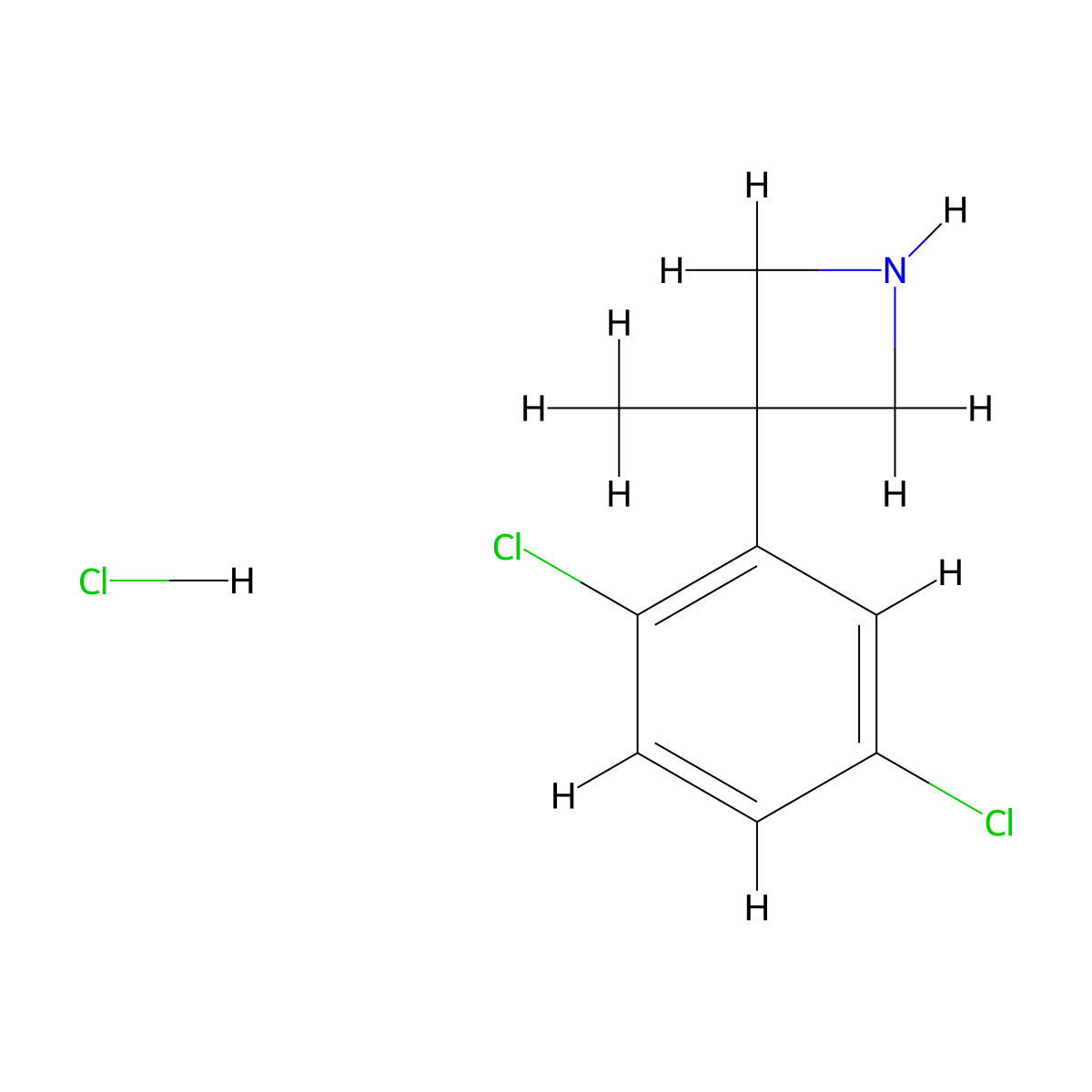3-(2,5-Dichlorophenyl)-3-methylazetidine hydrochloride molecular structure, CAS 2624132-59-6